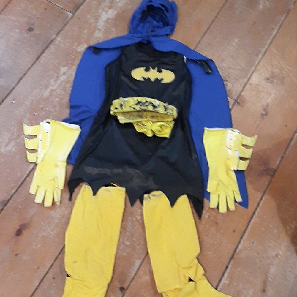 Handmade Girl's Batgirl Halloween Costume M/L  5-8yrs‎